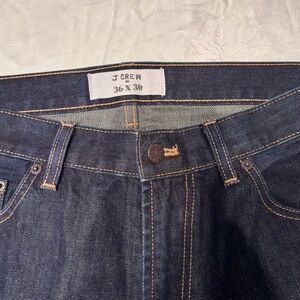 J. Crew Men's Dark Blue Straight Jeans